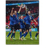 Cakapuzzle Italya Uefa Euro 2021 Şampiyonluk Kupası Sahada 120 Parça Puzzle