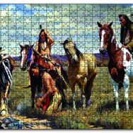 Cakapuzzle İz Peşindeki Kızılderiler Ahşap 500 Parça Puzzle