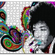 Cakapuzzle Jimi Hendrix Soyut Şekiller Mdf 1000 Parça Puzzle