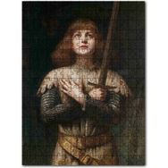 Cakapuzzle Joan Of Arc ve Kılıcı Yukarı Bakan Portre Mdf 500 Parça Puzzle