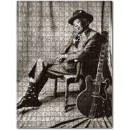 Cakapuzzle John Lee Hooper ve Gitarı Sb Ahşap 1000 Parça Puzzle