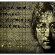Cakapuzzle John Lennon Barış Mottosu Mdf 1000 Parça Puzzle