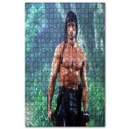 Cakapuzzle John Rambo Sylvester Stallone Yağmur Altında 120 Parça Ahşap Puzzle