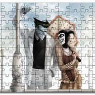 Cakapuzzle Joker Harley Quinn Aşkı Animasyon Görseli Mdf 120 Parça Puzzle