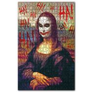 Cakapuzzle Joker İmajlı Mona Lisa Görseli Ahşap 500 Parça Puzzle