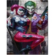 Cakapuzzle Joker ve Harley Quinn Çizgi Roman Görseli Mdf 1000 Parça Puzzle