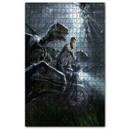 Cakapuzzle Jurassic World Motorlu Chris Pratt ve Raptorlar 120 Parça Puzzle
