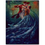 Cakapuzzle Kadın Erkek Dansı Rüya Sürrealizm Görseli Ahşap 1000 Parça Puzzle