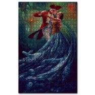 Cakapuzzle Kadın Erkek Dansı Rüya Sürrealizm Görseli Ahşap 500 Parça Puzzle
