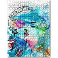 Cakapuzzle Kadın Figüründe Balık Burcu Görseli Ahşap 1000 Parça Puzzle