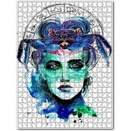 Cakapuzzle Kadın Figüründe Yengeç Burcu Görseli Ahşap 500 Parça Puzzle