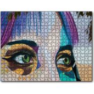 Cakapuzzle Kadın Gözü Boyama 500 Parça Puzzle