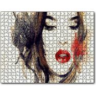 Cakapuzzle Kadın Illüstrasyon Boyama Sanatı 500 Parça Puzzle