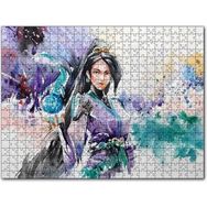 Cakapuzzle Kadın Savaşçı Suluboya Efekt Mdf 255 Parça Puzzle
