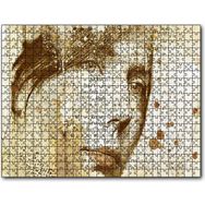 Cakapuzzle Kadın Yüzü ve Gazete Kupürleri Mdf 120 Parça Puzzle