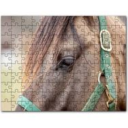 Cakapuzzle Kahverengi İnek Yakın Çekim Flu Arkaplan Mdf 500 Parça Puzzle