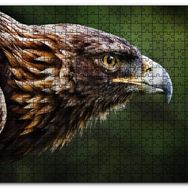 Cakapuzzle Kahverengi Kartal Keskin Bakışlar Mdf 1000 Parça Puzzle