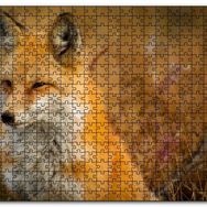 Cakapuzzle Kahverengi Tilki ve Çayırlar Mdf 120 Parça Puzzle