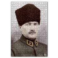 Cakapuzzle Kalpaklı Atatürk Portresi Görseli 120 Parça Puzzle