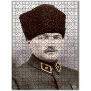 Cakapuzzle Kalpaklı Atatürk Portresi Görseli Ahşap 255 Parça Puzzle