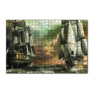 Cakapuzzle Kalyonlar Fırtınada Kara Bulutlar 120 Parça Ahşap Puzzle