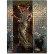 Cakapuzzle Kapı Eşiğindeki Uzun Elbiseli Kadın Ahşap 255 Parça Puzzle