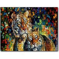 Cakapuzzle Kaplan Çift Yağlıboya 1000 Parça Puzzle