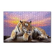 Cakapuzzle Kaplan Gün Batımı Görseli 120 Parça Puzzle