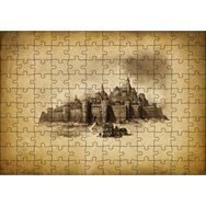 Cakapuzzle Kara Kalem Sanat Çalışması Görseli 120 Parça Puzzle