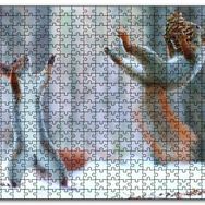 Cakapuzzle Karda Oynayan Sincaplar Ahşap 500 Parça Puzzle
