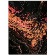 Cakapuzzle Karışan Turuncu Siyah Dalgalı Desenler Mdf 255 Parça Puzzle