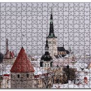 Cakapuzzle Karla Kaplı Çatılar Mdf 120 Parça Puzzle