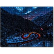 Cakapuzzle Karla Kaplı Orman ve Işıklı Yol 255 Parça Puzzle