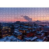 Cakapuzzle Karla Kaplı Şehir ve Gri Gökyüzü 255 Parça Puzzle