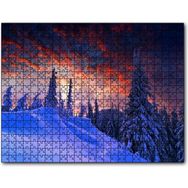 Cakapuzzle Karla Kaplı Tepeler ve Mor Gökler Mdf 1000 Parça Puzzle