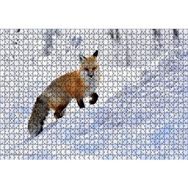 Cakapuzzle Karlar Üzerinde Kutup Tilkisi Mdf 1000 Parça Puzzle