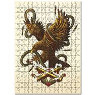 Cakapuzzle Kartalı Yılan Savaşı Görseli Mdf 255 Parça Puzzle
