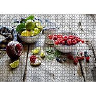Cakapuzzle Kasede Ahududu Kızılcık Limon Lime ve Reçel Kavanozu 1000 Parça Puzzle