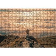 Cakapuzzle Kayalar Üstündeki Adam ve Bulutlar Mdf 1000 Parça Puzzle