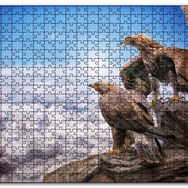 Cakapuzzle Kayalıklardan Yeryüzünü Kartallar Bulutlar Mdf 1000 Parça Puzzle