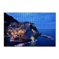 Cakapuzzle Kayalıkların Üzerindeki Sahil Kasabası 255 Parça Puzzle