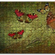 Cakapuzzle Kelebekler Ebruli Mdf 255 Parça Puzzle