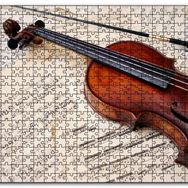 Cakapuzzle Keman Nota Çalışmaları Görseli Mdf 1000 Parça Puzzle