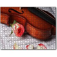 Cakapuzzle Keman ve Notalar Mdf 255 Parça Puzzle