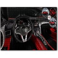 Cakapuzzle Kırmızı Acura Nsx Kokpit Mdf 1000 Parça Puzzle