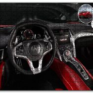 Cakapuzzle Kırmızı Acura Nsx Kokpit Mdf 120 Parça Puzzle