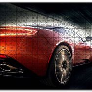 Cakapuzzle Kırmızı Aston Martin ve Tünel Işıkları Mdf 120 Parça Puzzle