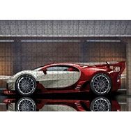 Cakapuzzle Kırmızı Beyaz Bugatti Veyron EB 164 120 Parça Ahşap Puzzle