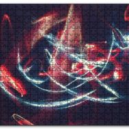 Cakapuzzle Kırmızı Beyaz Işıkların Dansı Mdf 1000 Parça Puzzle