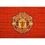 Cakapuzzle Kırmızı Boyalı Zeminde Manchester United Logosu Mdf 120 Parça Puzzle